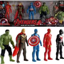 toyporium Avenger Toy Set Super Hero Avenger Kids Toy Set of 5 Super Hero Action Figure for Boys Kids Children Best Gift for Birthday ( Multicolor)-picture-13