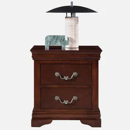 royaloak Flux Bedside Table in Brown Finish With Drawers image 4