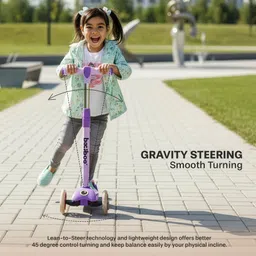 baybee Skaterz Kids Kick Scooter for Kids Baby Runner Skate Scooter with Light & Brake image 2