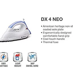 Bajaj DX4 NEO Dry Iron (White/Lavender) 1000 Watt image 4