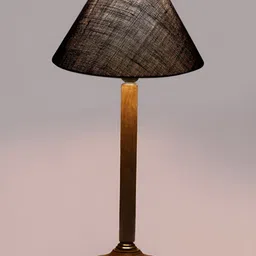 Aura Blue Wood Traditional Abstract Shaped Table Lamp image 5