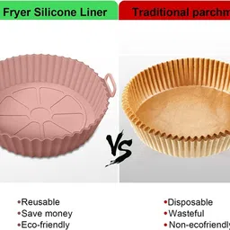 kesol Airfryer Tray Blue with Oil Brush Tray image 2