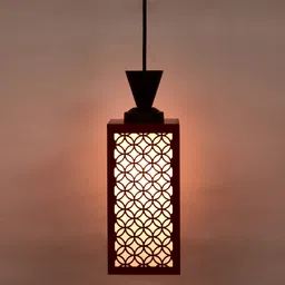 shyam enterprises Wooden Hanging Thali Lamp Elegance for Home Decor and Festive Celebrations Ceiling Light Ceiling Lamp image 2