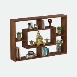 bluewud Crafte Floating Engineered Wood Wall Shelf image 4
