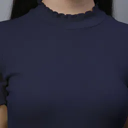 FBAR Pack Of 2 Rib High Neck Cotton Regular Tops image 3