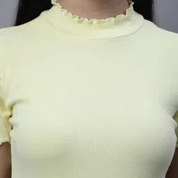 FBAR Pack Of 2 Rib High Neck Cotton Regular Tops image 3