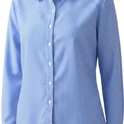 fuback Women Regular Fit Striped Spread Collar Casual Shirt-picture-14