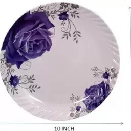 carnival Melamine Smart 10 Inch Dinner / Lunch/ Dining Plate Set 6 Pcs Dinner Plate image 2