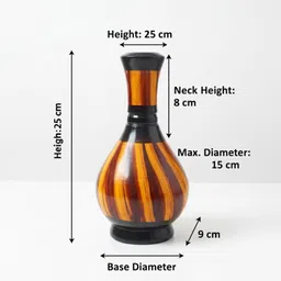 iconic retail Modern Flower Vase – Durable, High-Quality Decorative Piece Wooden Vase image 3