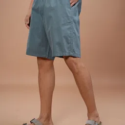 highlander Solid Men Blue Regular Shorts image 3