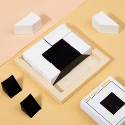 bestie toys Hidden Building Blocks, 3D Puzzle Board Kids Games Wooden Blocks Brain Games, image 2