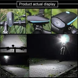 rebound Cycle Light (3 Modes) Cycle Horn Rechargeable Waterproof (140 dB)(BLACK) Bell image 2