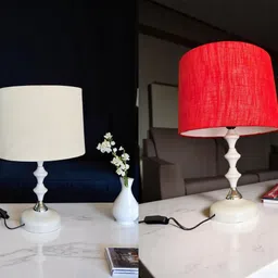 autowhrib Classy Table Lamp 46 cm, Textured Shade Hand Crafted Lamp Table Lamp-picture-16