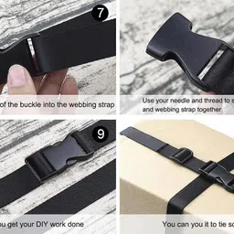 Basri Nylon Webbing Strap 10meter roll with 5Buckles 5Adjuster & 1 Cutter 1.5 inch Strap image 5
