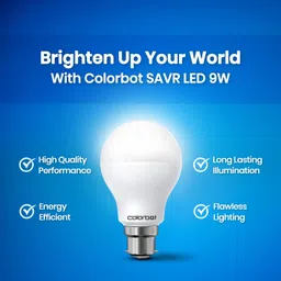 colorbot 9 W Basic Standard B22 D LED Bulb image 3