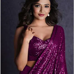 kamaldesigner Embroidered, Embellished Bollywood Georgette Saree image 2