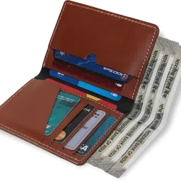 tanstitch Men Casual Tan Genuine Leather Card Holder image 3