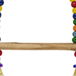 petzoo Awesome Bird Perch Swing Bird Ladder Toy For Big Birds, Macaw, African Grey Pet Toy, Parrot, Cage Accessories, Resting Toy & Wooden Training Aid For Bird & Parrots Wooden Chew Toy, Training Aid, Perch For Bird image 4