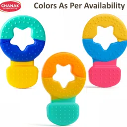 333mart Soft Silicone Little Star Shape Teether for Babies above 4 Month, Soft & Durable Teether image 2