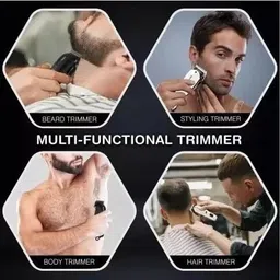 RACCOON 809A Hair Trimmer for Men USB Charging & 4 Combs for Hairs, Beard And Moustaches Fully Waterproof Trimmer 180 min Runtime 5 Length Settings image 5