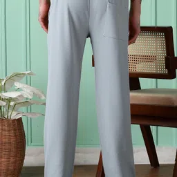 foxter Pack of 2 Men Solid Black, Grey Track Pants image 3