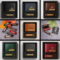 celed Men Evening/Party, Ethnic, Formal Red Artificial Leather Wallet image 2