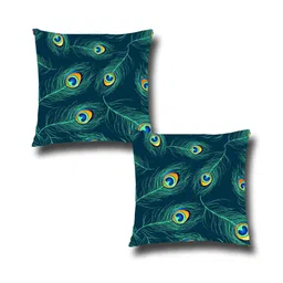 ambbi collections Multicolor Satin Ethnic motif 16x16 inches Cushion Covers (Pack of 2) image 3