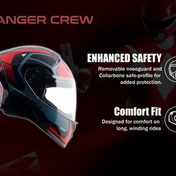 vega Ranger DX Crew Motorbike Helmet image 4