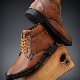 trm Men’s Leather Boots – Stylish, Durable & Comfortable Casual Footwear Boots For Men-picture-32