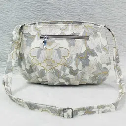 bu beauty unique Grey Women Sling Bag Floral 5 image 2