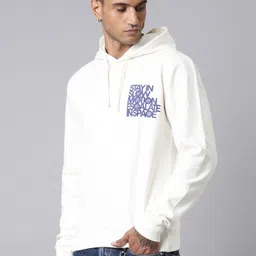 lewel Men Full Sleeve Printed Hooded Sweatshirt image 2