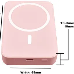picbell 10000 mAh 15 W Wired & Wireless With MagSafe Compact Pocket Size Power Bank image 3