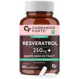 Carbamide Forte Resveratrol Supplements 250mg | 60 Capsules | Heart Health | Immune Function-picture-17