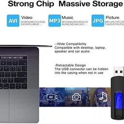 KOOTION 64 GB USB 2.0 Flash Drives 5 Pack 64gb Pen Drive Memory Stick Storage Thumb Stick with LED Light, Pendrive Supports PC/Laptop/TV image 4