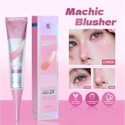 djati Trending Colour Changing Magic Blusher Waterproof Liquid Blush White to Pink image 2