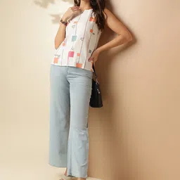 Anouk Rustic Geometric Printed Top image 2