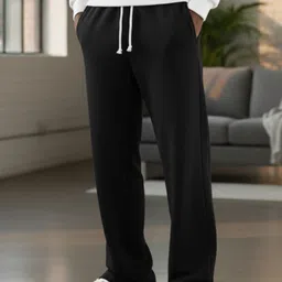 dockstreet Men Striped Black Track Pants image 4