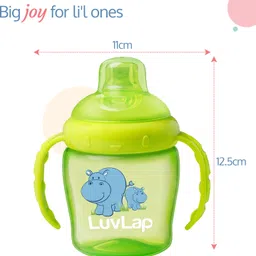 luvlap Hippo Spout Sipper for Infant/Toddler, 225ml, image 5