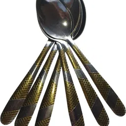 elhify Cuttlery Table Spoon Disposable Stainless Steel Table Spoon Set image 3