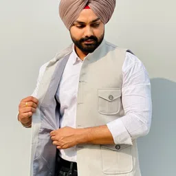 dragon witch Men Solid Nehru Jacket image 4