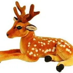 Sitting Deer/Hiran Stuffed Soft Toy - 30 cm - 30 cm-image-1