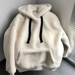 fairiano Women Full Sleeve Self Design Hooded Sweatshirt image 1