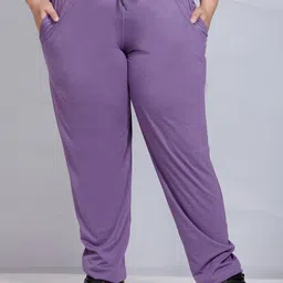 cupid Women Solid Purple Track Pants-picture-12