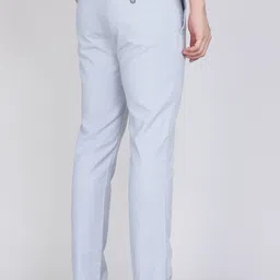 integriti Men Slim Fit Blue Lycra Blend Trousers image 4