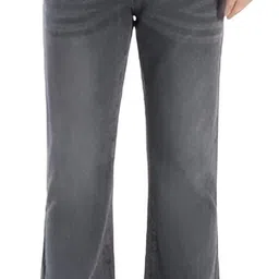 Men Boot-Leg High Rise Grey Jeans-image-40