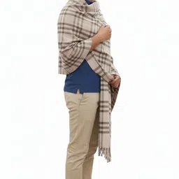 KAVIM Wool Checkered Men Shawl image 2