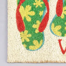 swhf Beige Rubber Slogan Pattern 20x14 Inch AntiSkid Door Mat image 3