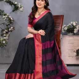 housofcommon Woven Banarasi Cotton Silk Saree image 1