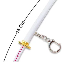 allurawish Metal Katana Keychain with Cover | Sword Key Ring for Men & Boys Multicolor Key Chain image 5