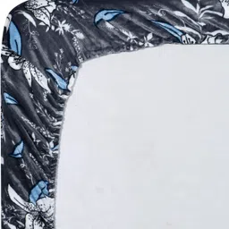 crafteal Velvet King Fitted (Elastic) 300 TC Printed Bedsheet image 3